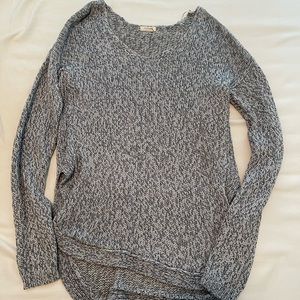 Blue heathered sweater